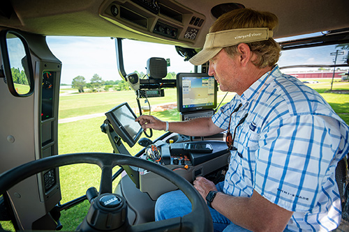 Precision agriculture helps farmers produce crops more efficiently.