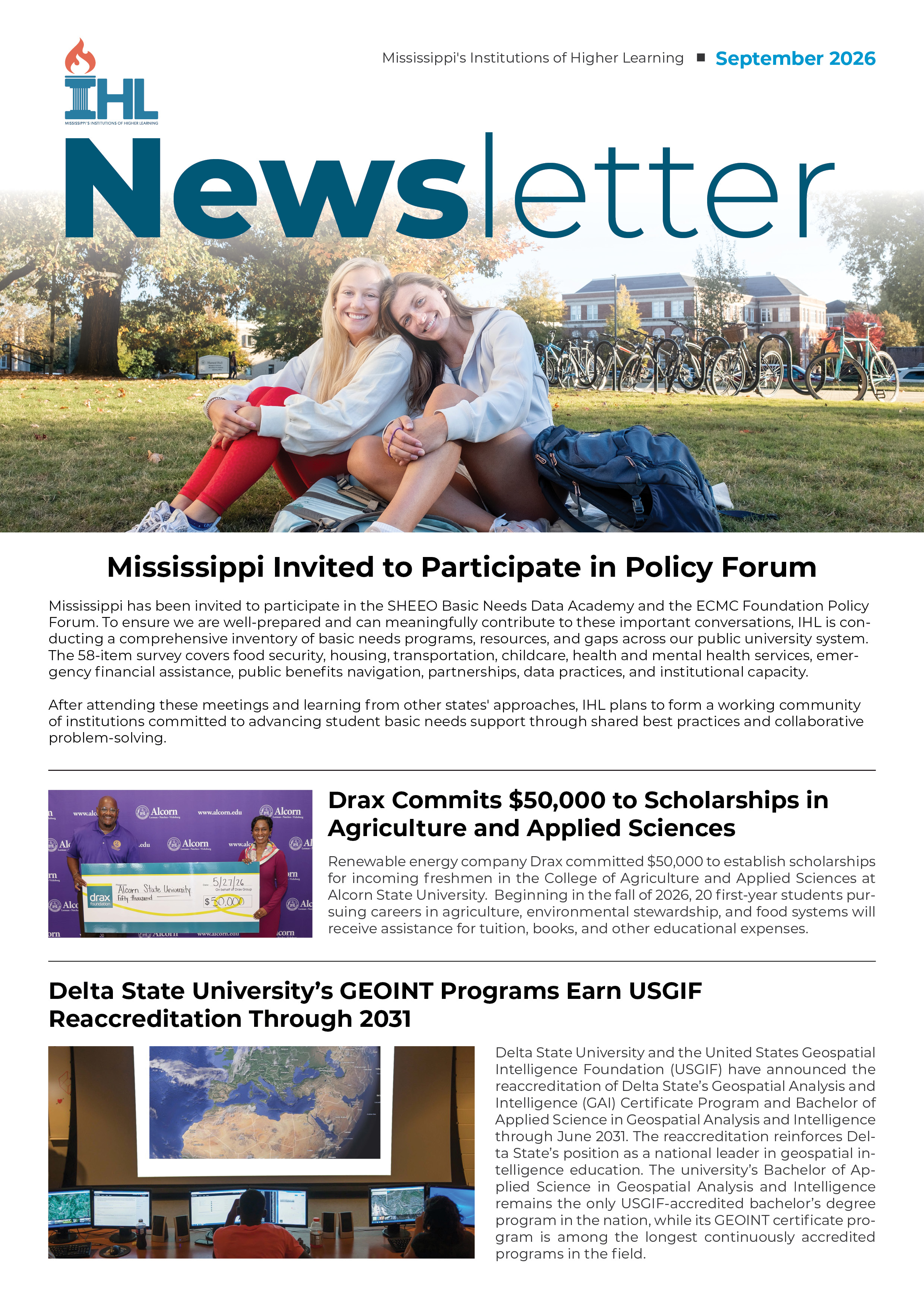 IHL 9/2026 Newsletter cover
